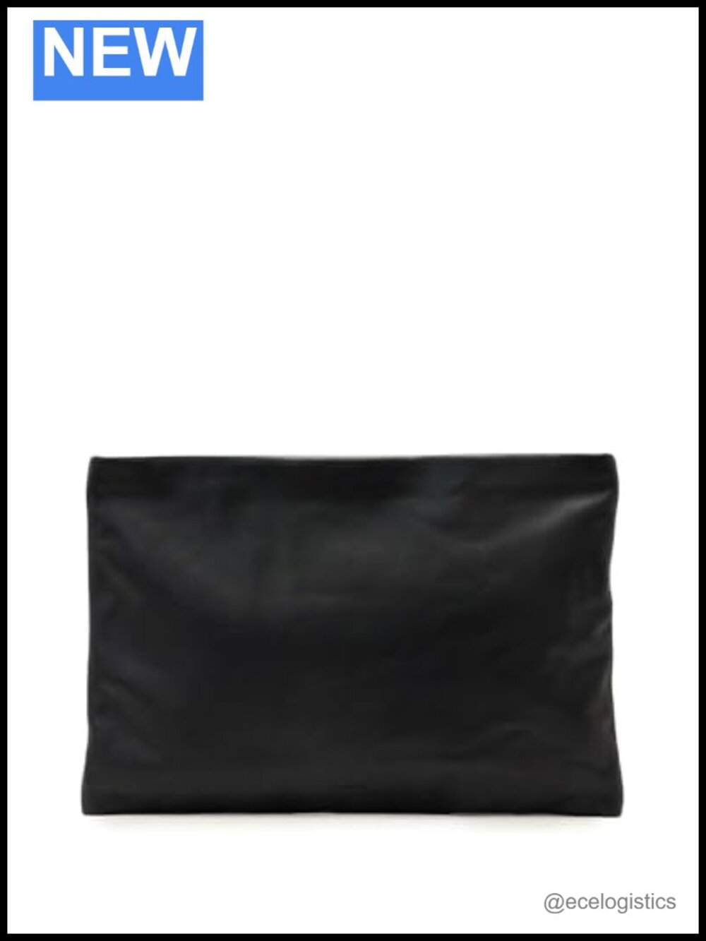 Leather Clutch Handbag Evening Bag Lightweight Zip Closure